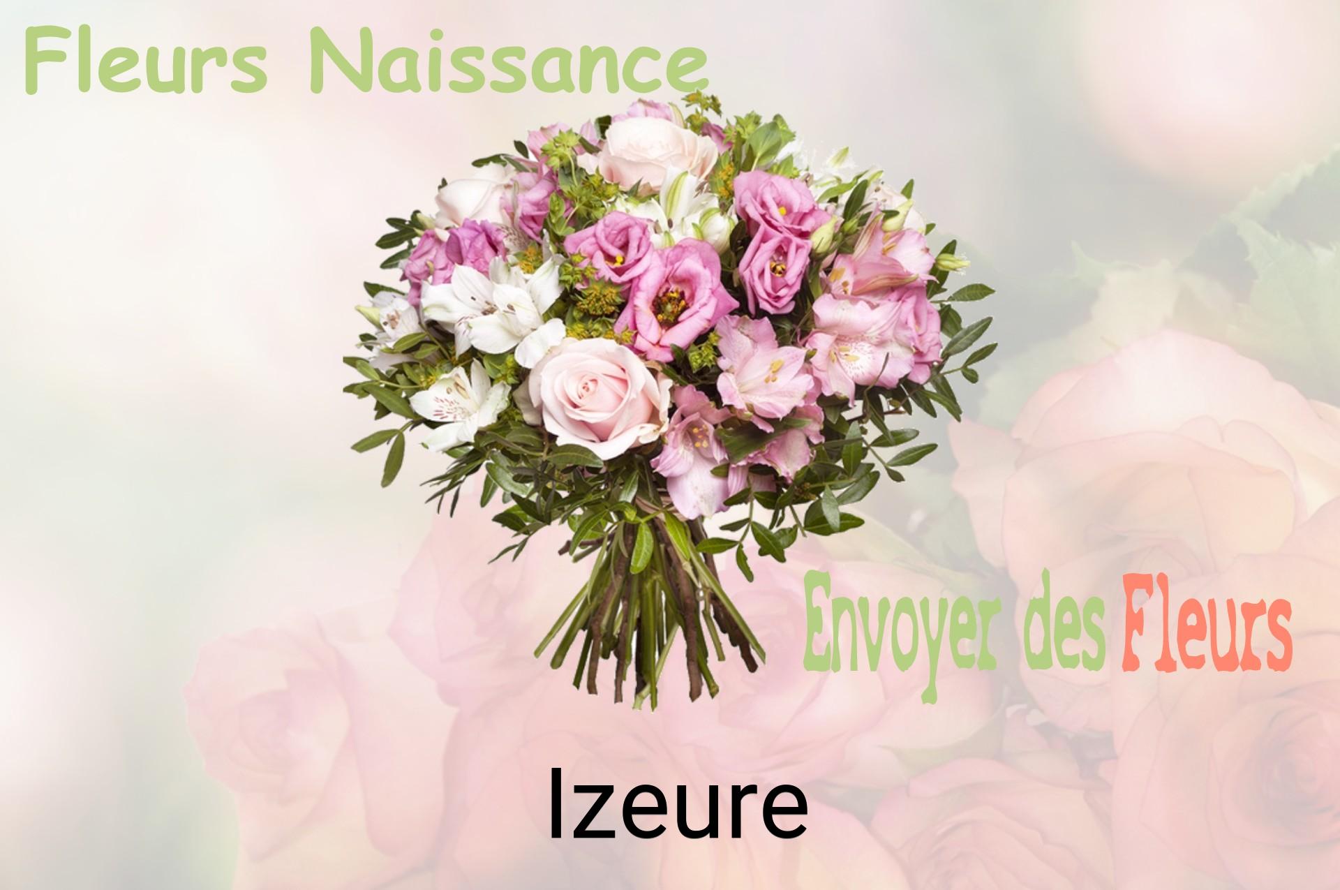 Bouquet de fleurs de naissance livré à Izeure